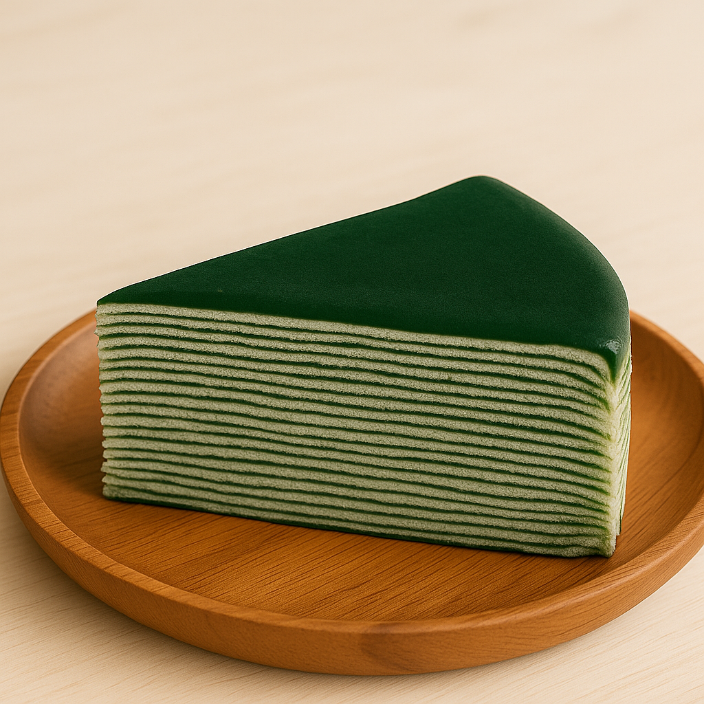 Matcha Mille-Crêpes-Torte